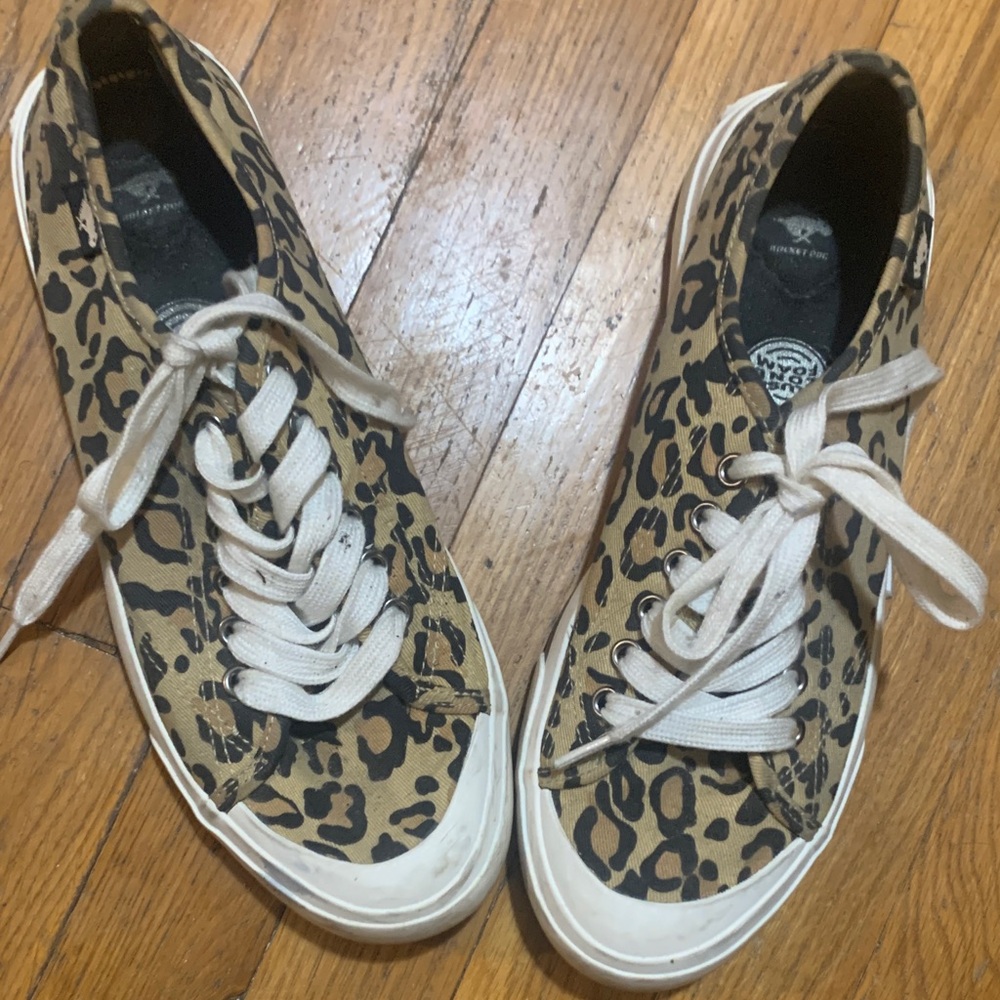 Rocket Dog Leopard Print Sneakers with White Accents